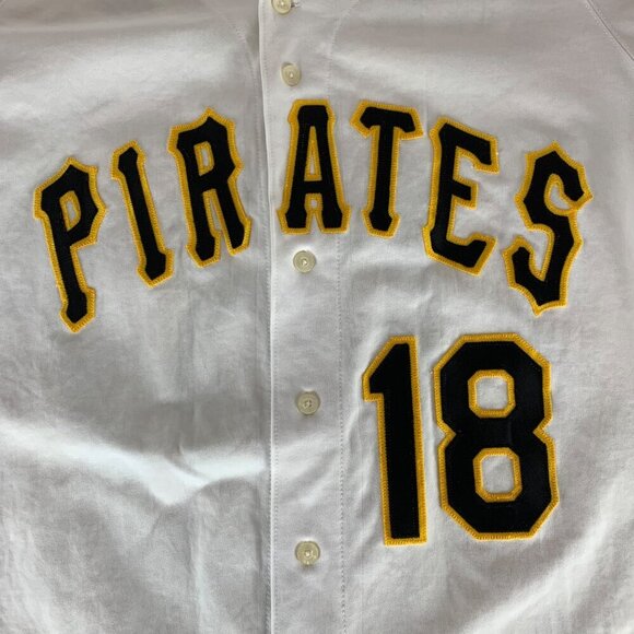 Andy Van Slyke Pittsburgh Pirates MLB Vintage Russell Athletic Jersey Mens Large - Picture 2 of 5